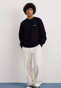 Carhartt WIP SCRIPT EMBROIDERY - Sudadera - black/white