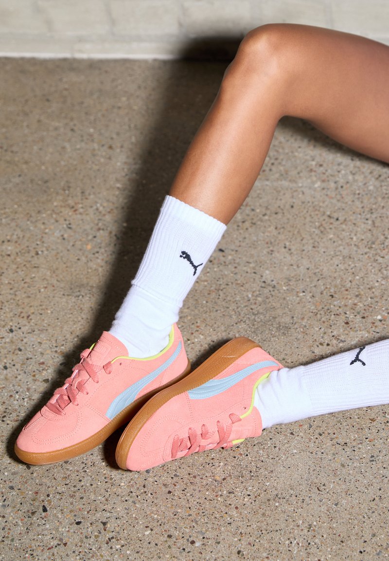 Puma PALERMO UNISEX Trainers neon sun/turquoise surf/lime