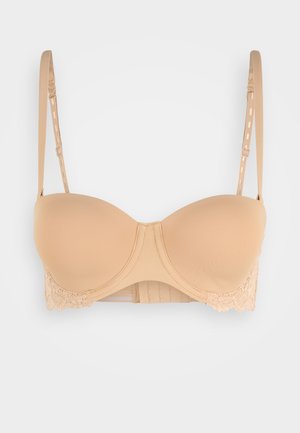 EVERY DAY STRAPLESS BRA IN RECYCELD FABRIC CAN BE WORN - Underwired bra - powder