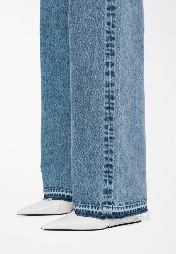 BASERENA - Straight leg jeans - marble wash2