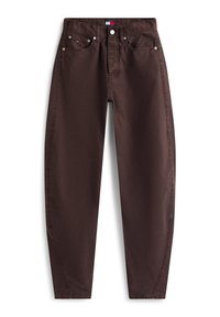 ELLA MID RISE BARREL PANTS - Pernera ancha - black walnut