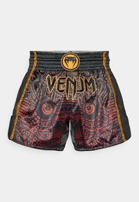 QUETZAL FURY MUAY THAI SHORTS - Pantaloni scurți sport - black/fury red/tangerine