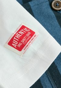 Next SET - T-Shirt basic - blue black stripe