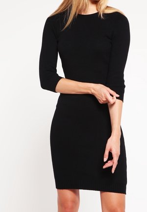 Gebreide jurk - black