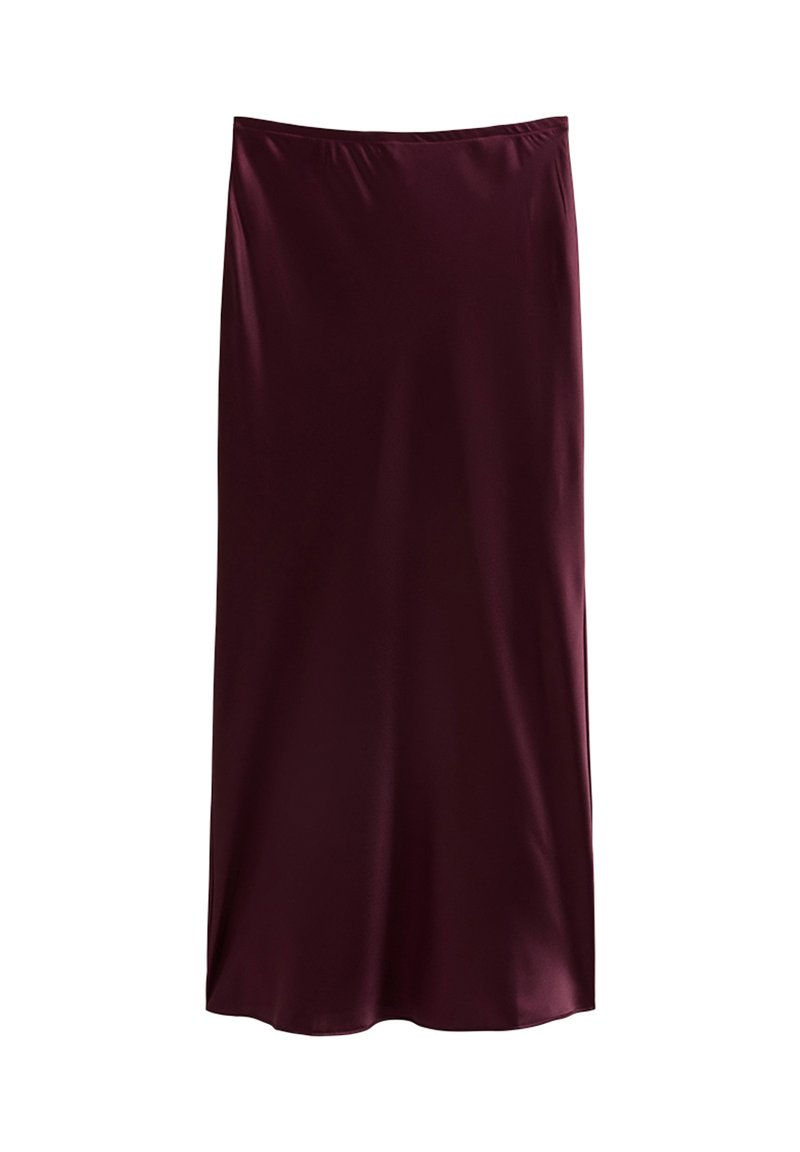 New Look BIAS CUT MIDI Maxi skirt burgundy/red Zalando