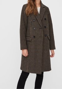 Vero Moda Klassisk frakke - mottled brown