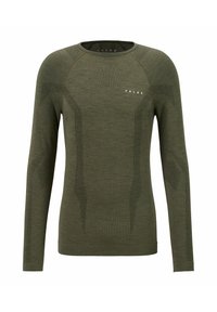 FALKE LANGARMSHIRT WOOL-TECH - Hemd - olive