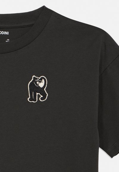 Mini Rodini PANTHER PATCH TEE UNISEX - Základné tričko - black