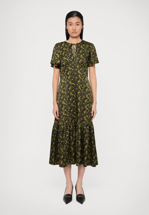 FLORAL MIDI DRESS - Jurk - pistachio