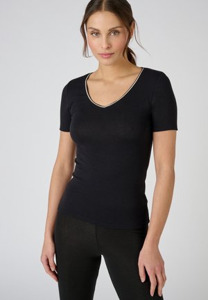 Damart MANCHES COURTES THERMOLACTYL SENSITIVE - Hemd - noir