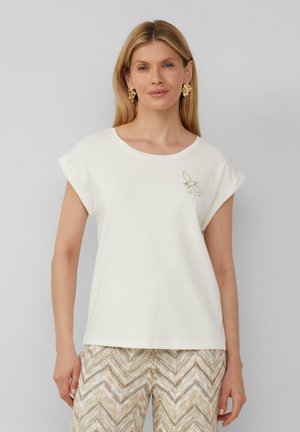 MIT MOTIVPRINT - T-Shirt basic - ecru