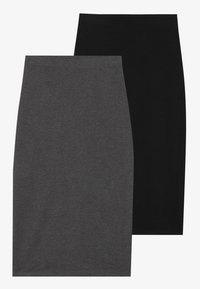 2 PACK - Blyantskjørt - black/grey