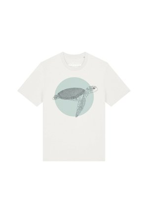 watapparel MEERESSCHILDKRÖTE UNISEX - T-shirt imprimé - off white