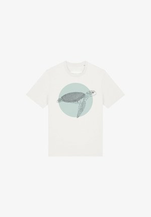 watapparel, MEERESSCHILDKRÖTE UNISEX - T-Shirt print - off white