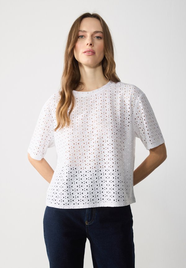 Print T-shirt - blanc de blanc