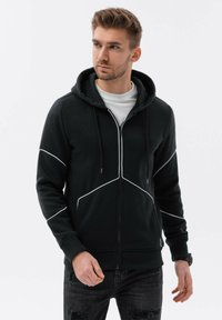 Ombre Sudadera con cremallera - black