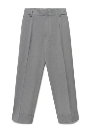 Calliope, PANTALONE LUNGO TINTA UNITA - Trousers - grigio melange