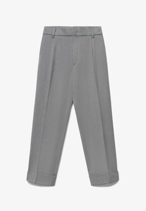 Calliope, PANTALONE LUNGO TINTA UNITA - Stoffhose - grigio melange