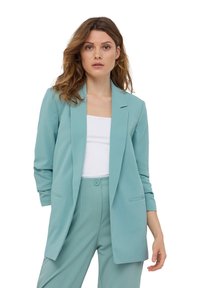 Terranova OPEN WITH RUFFLED SLEEVES - Blazer - verde acqua