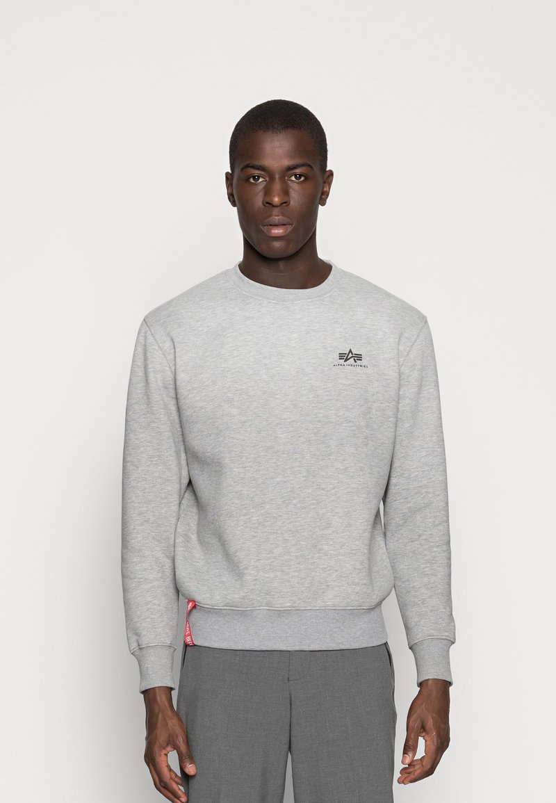 Alpha Industries - BASIC SMALL LOGO - Sweatshirt - grey heather, Vergrößern