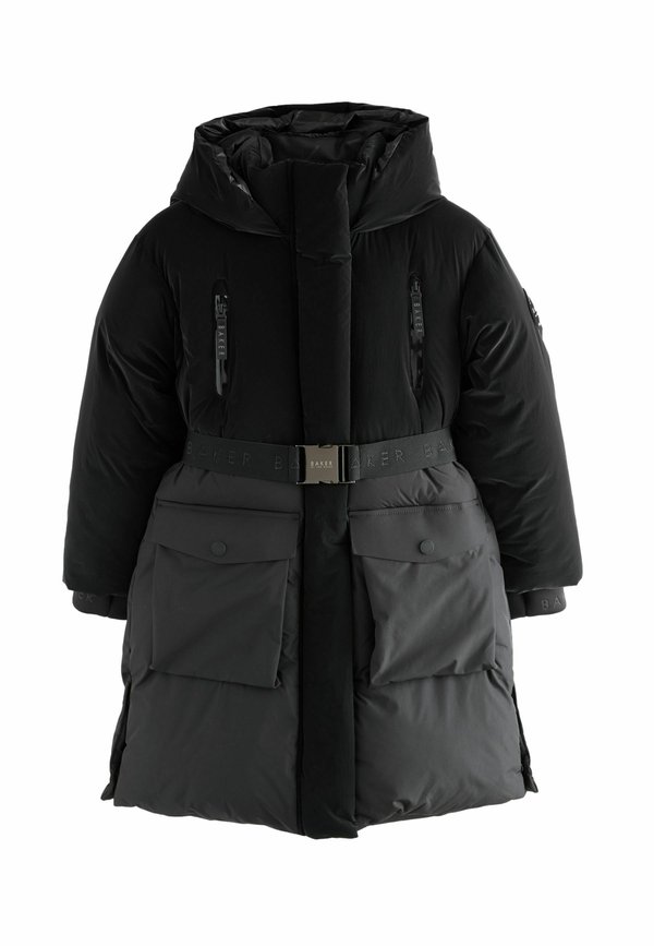 REGULAR FIT - SHOWER RESISTANT LONGLINE BELTED  - Parka
