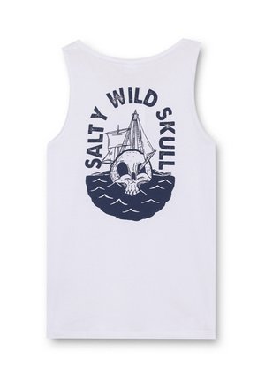 INSIDE, CAMISETA DE TIRANTES ESTAMPADO CALAVERA - Top - blanco