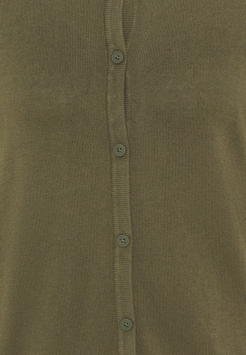 Damen Strickjacken | edc by Esprit BASIC CREWNECK CARDIGAN Strickjacke khaki green/khaki - LB94089 Damen Strickjacken | edc by Esprit BASIC CREWNECK CARDIGAN Strickjacke khaki green/khaki - LB94089