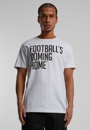Merchcode FOOTBALL'S COMING HOME LOGO - T-shirts print - white
