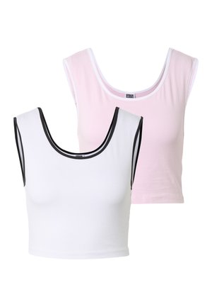 Urban Classics, CONTRAST CROPPED - Topper - blushedrose white white black