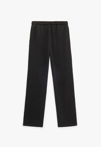Schwarze Jogginghose aus weichem Stoff, mit einem elastischen Bund, geraden Beinen und ohne sichtbare Muster oder Beschläge.