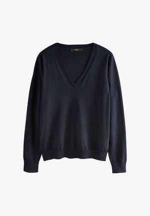 Next, TALL FIT SOFT TOUCH - Striktrøje - blue navy