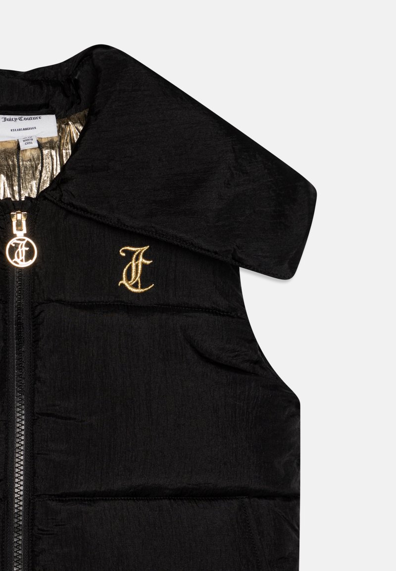 Juicy Couture DIAMANTE COLLAR GILET Waistcoat black Zalando