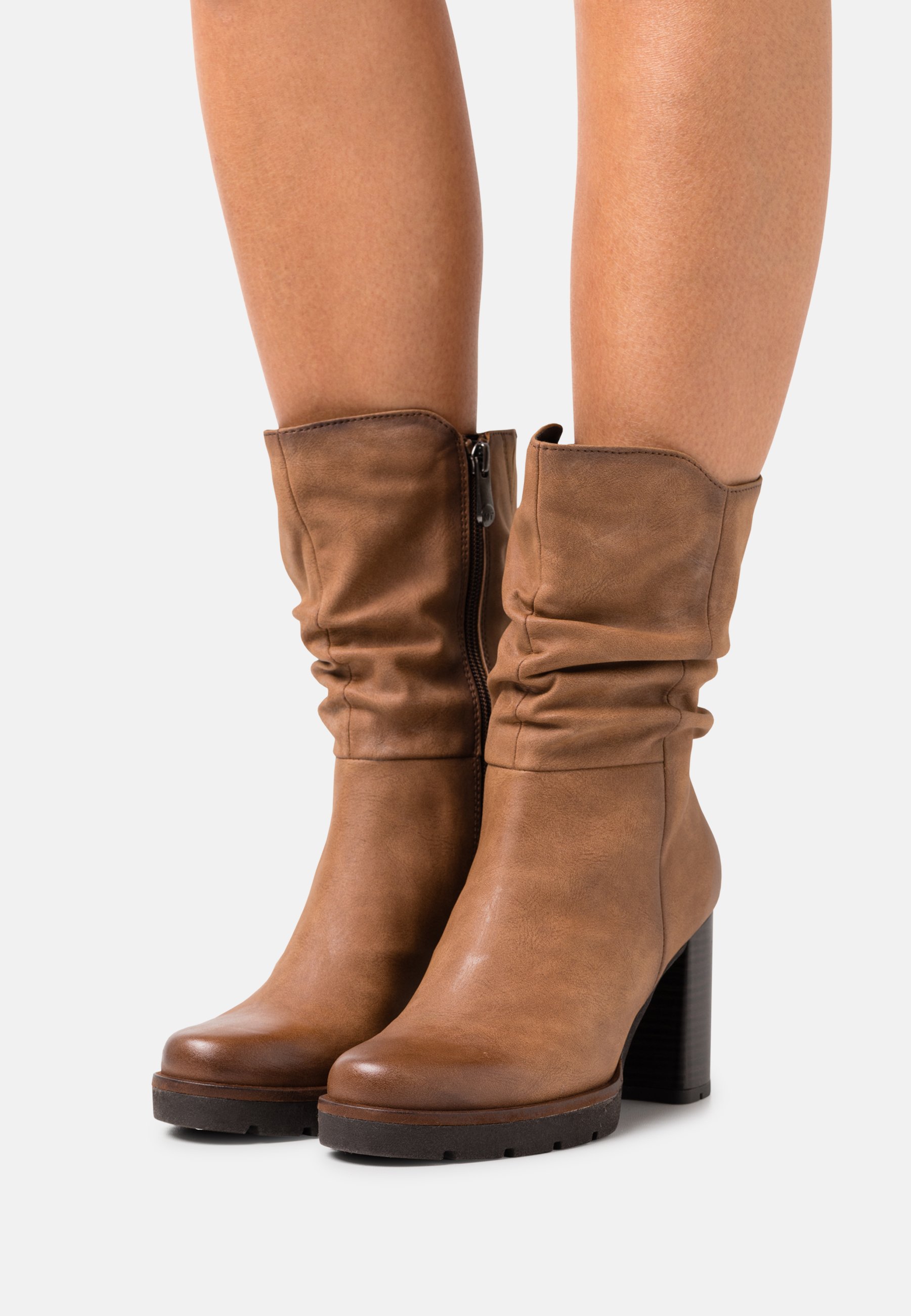 Marco Tozzi Plateaulaarzen - cognac antic/Cognac - Zalando.be