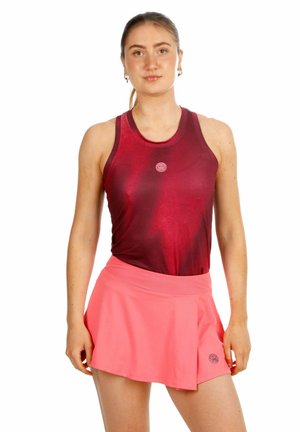 BIDI BADU, TANK-TOP FREEZE OUT RACERBACK PRINTED TANK W - Top - - wine - flamingo