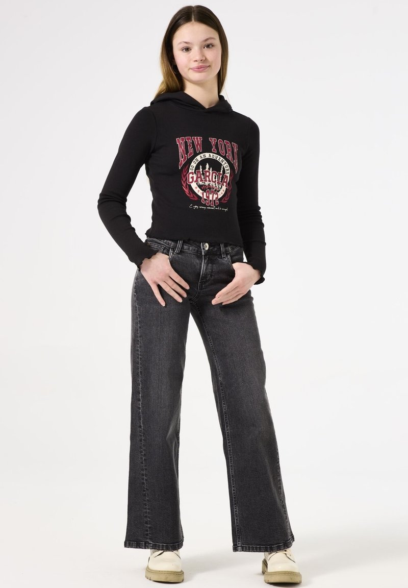 Garcia Jersey con capucha - off black