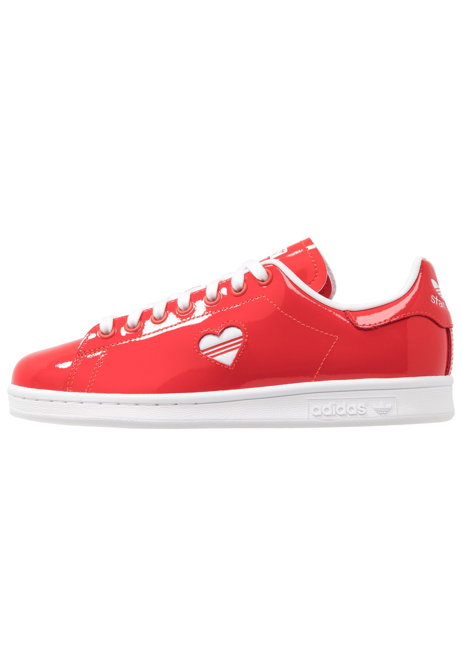 stan smith white active red