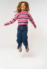 The New PRIMA  WIDE - Traperice ravnih nogavica - medium blue denim aop