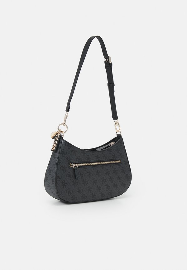 NOELLE TOP ZIP SHOULDER BAG - Handbag - coal logo2