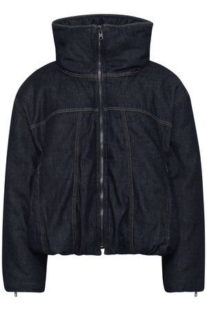 Gestuz RINOVA PUFFER - Winter jacket - dark blue unwashed