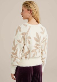 WE Fashion Stickad tröja - white