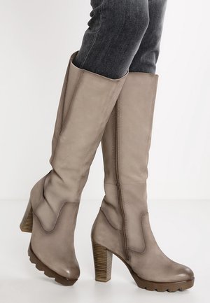 High Heel Stiefel - grey