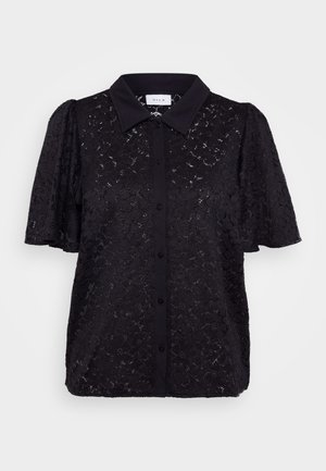 VILA, VIJONIA SHIRT  - Nööpidega pluus - black