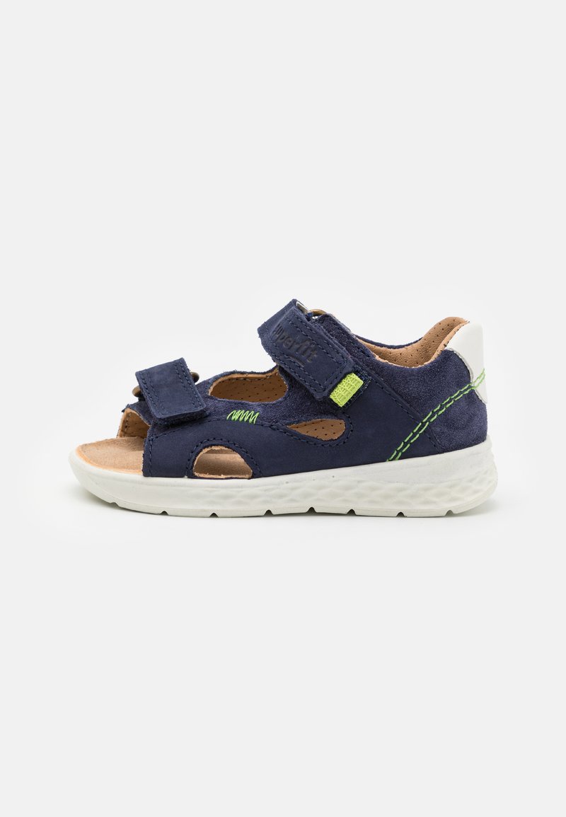 Superfit LAGOON UNISEX - Sandals - blau/hellgrün
