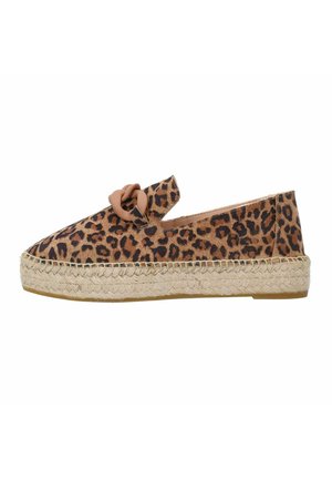 MIT LEOPRINT - Espadrilles - beige