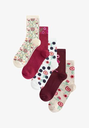 Next, ANKLE SOCKS 5 PACK - Ponožky - multi folk floral