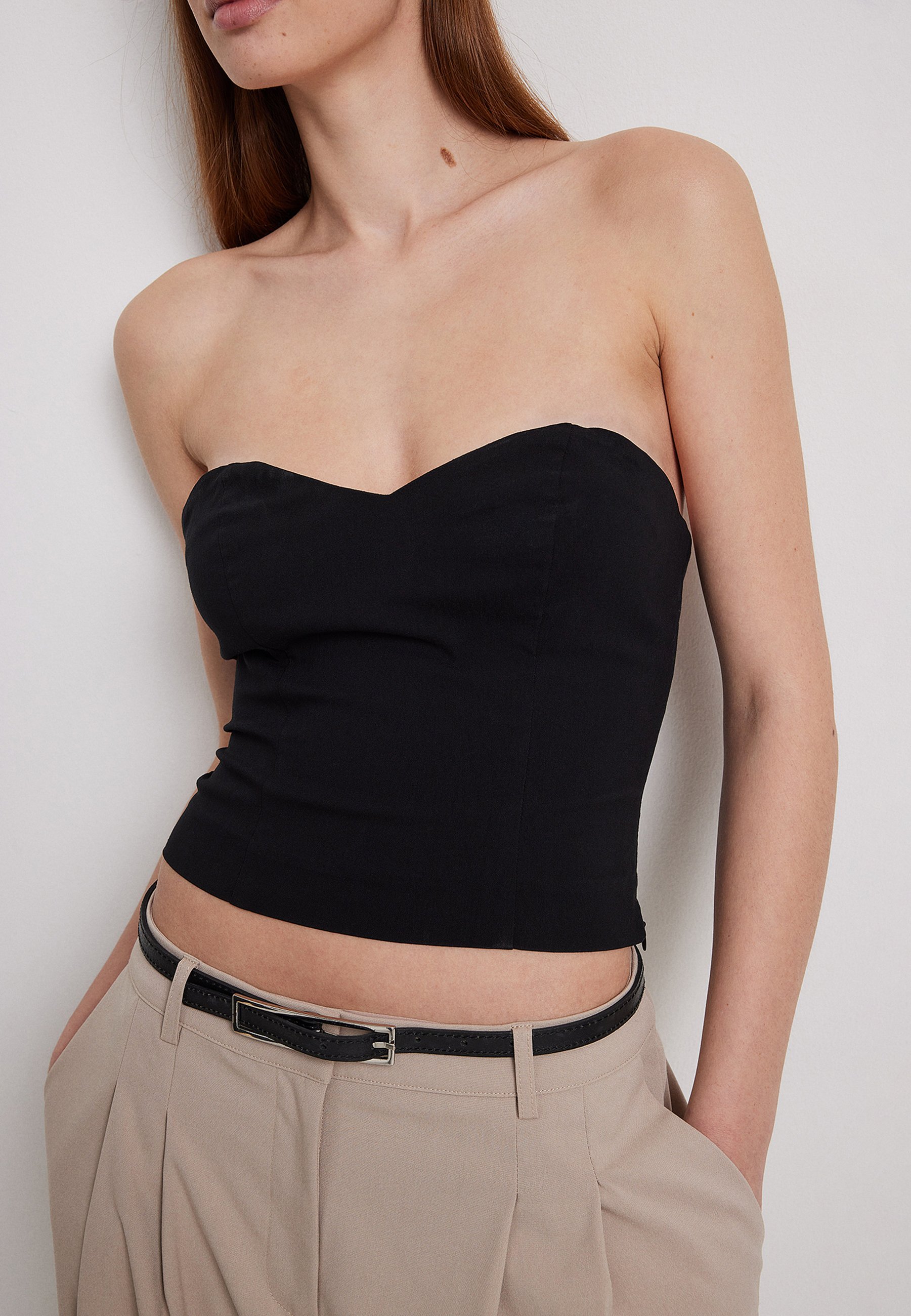 Sister Jane CHA CHA RUFFLE BANDEAU - Top - black - Zalando.co.uk