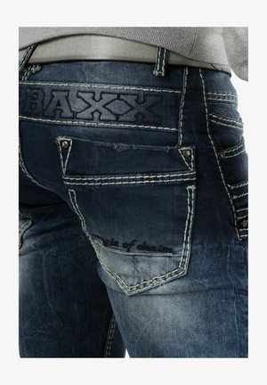 Cipo & Baxx, HERREN HOSE STONEWASHED - Slim fit jeans - blau