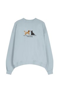 CREW WASHED PUPPIES ELLIOTT UNISEX - Mikina - steel