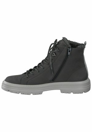 Winter boots - grained nubuk iron