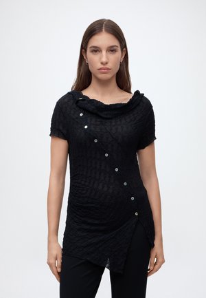 BDG Urban Outfitters, ASYM BUTTON  - Топ - black